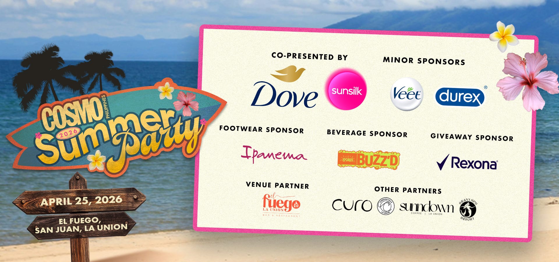 cosmo summer party 2026 sponsors
